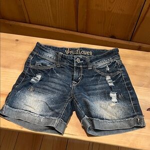 Wallflower Women's Blue Jean Shorts